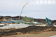 飯舘村で建設中の「道の駅」写真