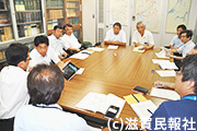 日本共産党湖北議員団の土木交渉写真