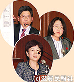 2月議会で質問に立つ日本共産党滋賀県議団写真