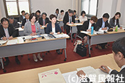 社会保障としての国民健康保険制度の堅持を要請する日本共産党滋賀県・地方議員団写真