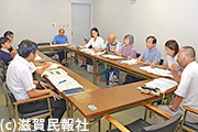 滋賀県反核平和連絡会・自治体キャラバン写真