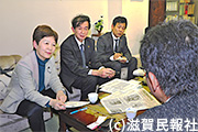 湖北病院と懇談する日本共産党議員写真