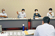 知事と協議する日本共産党滋賀県議団写真