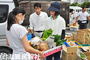 「フードバンク滋賀」食料支援写真