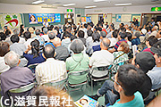 日本共産党主催の林候補個人演説会写真