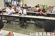 障害者の生活と権利を守る滋賀県連絡協議会の滋賀県交渉写真